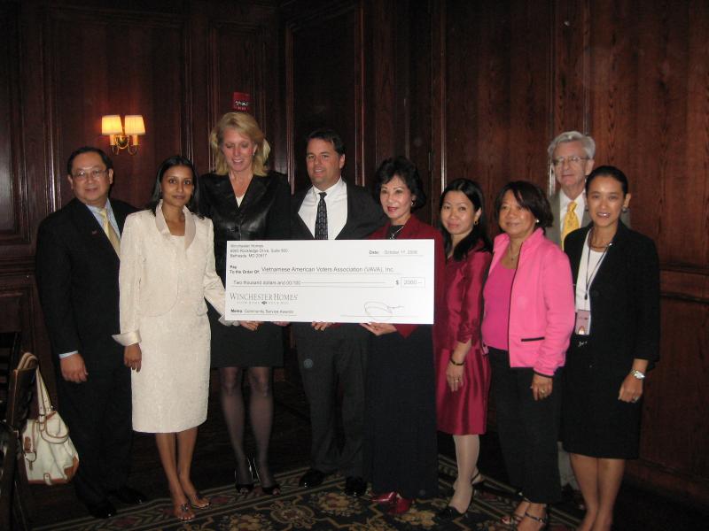 2008 – Community Service Award by Winchester Homes Foundation